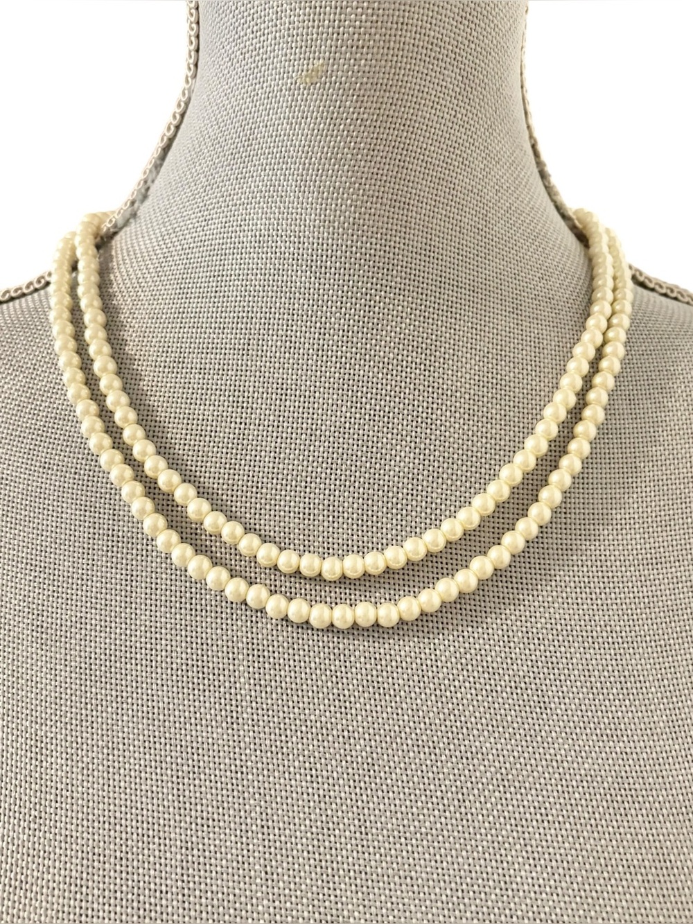 Faux Pearl Necklace Long Strand Flapper Costume Jewelry